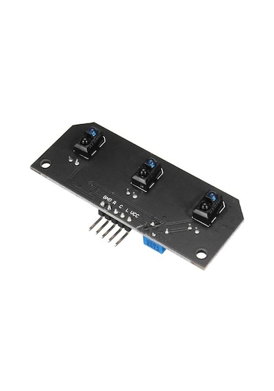Dc 5v 3 Kanal Tcrt5000 Kızılötesi Çizgi İzleyen Sensör Kartı Çizgi Takip Sensör Modülü Mesafe Ayarlı Potlu 3'lü Çizgi İzleme Kartı 5 Pin