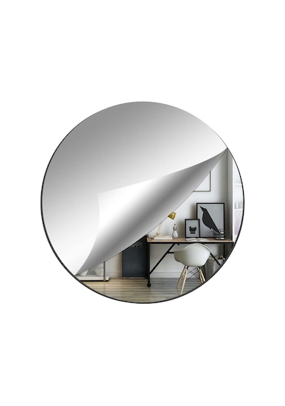 30 Cm Çap Çerçevesiz Yuvarlak Ayna 30 X 30 Gümüş