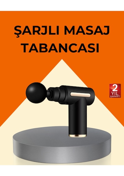 Şarjlı Kas Masaj Aleti 6 Kademe 4 Başlık Derin Doku Ems Titreşim Sporcu Masaj Tabancası Diğer