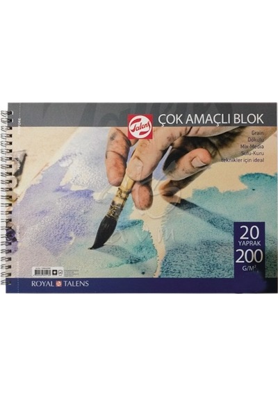 Talens Çok Amaçlı Blok Spiralli 200G A3 20 Yaprak