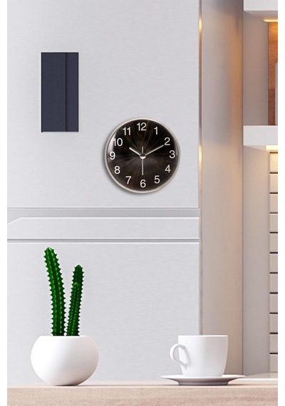 Mıknatıslı Buzdolabı Saati 11 Cm, Magnetli Mini Mutfak Saati, Dekoratif Modern Duvar Saati, Met Standart