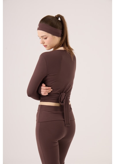 Holly Lolly Bağlamalı Crop Kesim Ellen Bolero Kahve