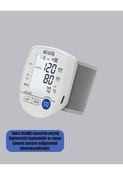 Dijital - 234 - Bilek Tansiyon Aleti Çift Güç Kaynaklı - Csmo-tex - Hd Ekranlı