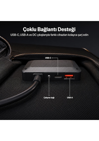 Bix 100w Taşınabilir Katlanabilir Solar Şarj Paneli Usb-a Type-c Dc Çıkışlı Power Station Uyumlu Kamp Karavan Güneş Paneli Outdoor Konnektör Kit Dahil