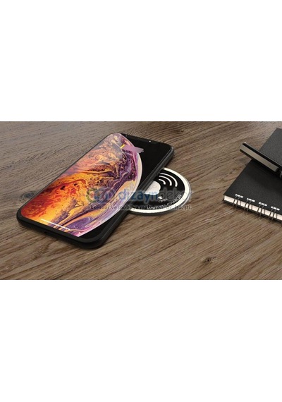 Kablosuz Wifi Şarj Cihazı Mat Siyah Type-c Girişli