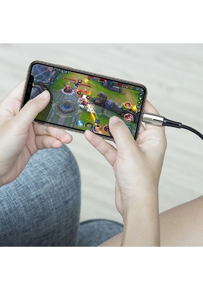 Baseus Waterdrop Type-C To Apple iPhone Uyumlu Pd18W Hızlı Şarj Kablosu 1.3M (119548806)-Siyah,Gri