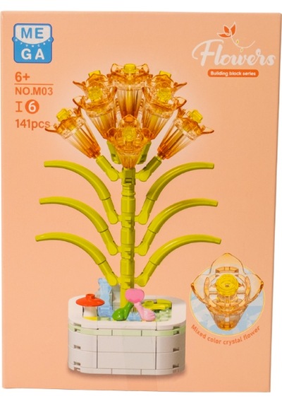Building Block Flower 141 Parça Clivia