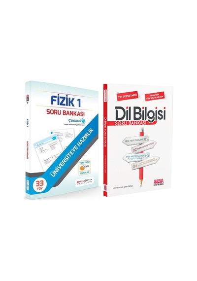 Farklı Sistem Tyt Fizik Ve Akm Dil Bilgisi Soru Bankası Seti 2 Kitap