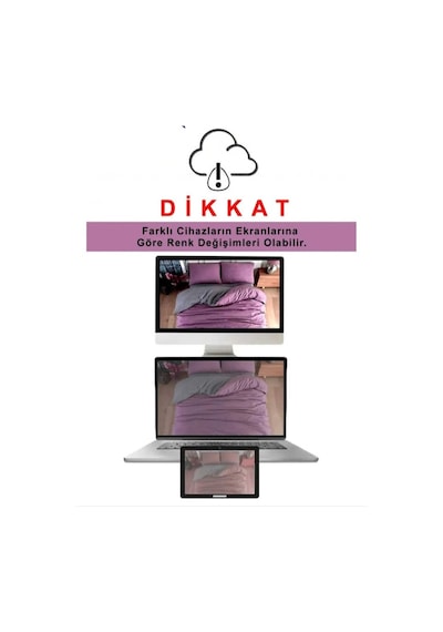 Gri Lastikli Çarşaf Takımı Fitted Pamuklu Kumaş Yastık Kılıflı