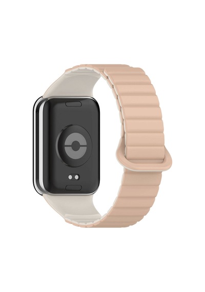Xiaomi Redmi Watch 4 Silikon Kordon Gllp Krd-105 Strap Kayış-pudra