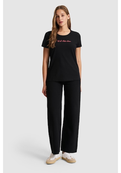 U.s. Polo Assn. Kadın Siyah Tişört Basic 50323450-vr046 U.s. Polo Assn. Kadın Siyah Tişört Basic 50323450-vr046