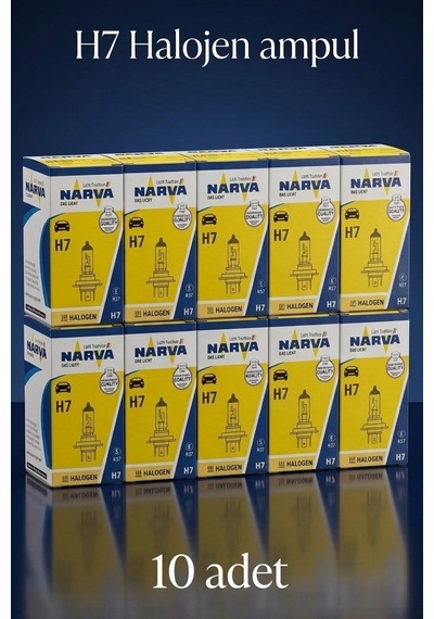 10 Adet Narva 12v H7 55w Far Ampulu