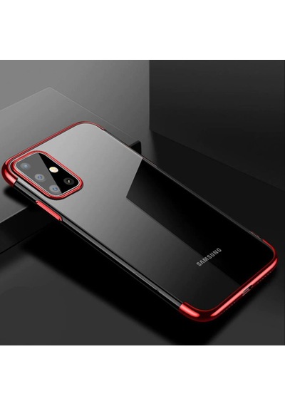 Galaxy A71 Köseleri Renkli Seffaf Kamera Korumali Silikon Kilif 402647315