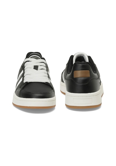 Kinetix College Pu 5pr Siyah Erkek Sneaker Siyah-beyaz