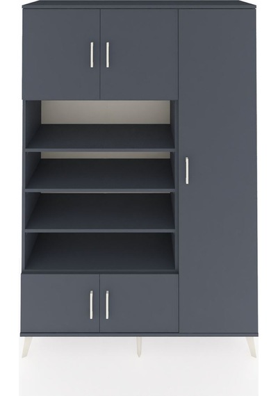 Hyperion Dolap 11 Raflı 5 Kapaklı 132x44x195 Antrasit-antrasit/antrasit Antrasıt/antrasıt Hyperion Dolap 11 Raflı 5 Kapaklı 132x44x195 Antrasit-antrasit/antrasit Antrasıt/antrasıt