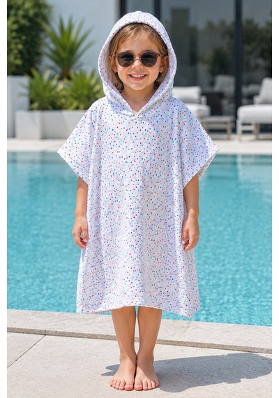 Müslin Çocuk Panço Unisex Model - Bebek & Çocuk Plaj Ve Banyo Panço Beyaz - 886578891 0-3 Yaş