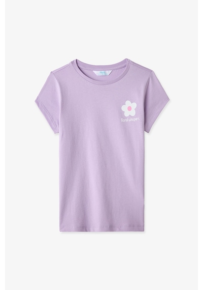 Penti  Lila Kız Çocuk Floral Whispers Pamuklu 2'li Pijama Takımı