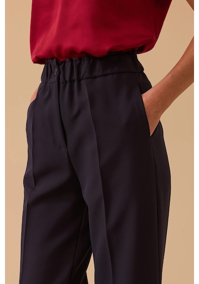 Seçil Kadın Lena Boru Paça Pantolon 0036 Lacivert
