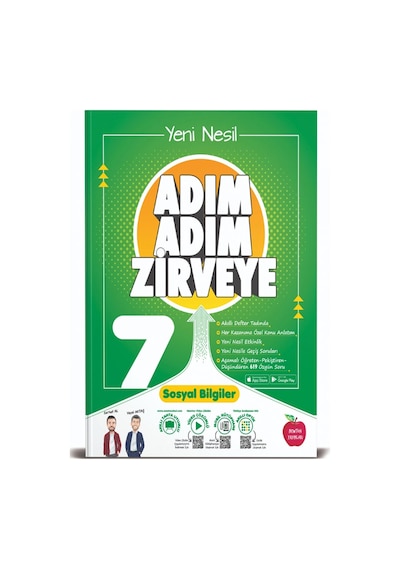 7. Sınıf Sosyal Bilgiler Adım Adım Zirveye Soru Bankası -  Newton Yayınları