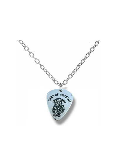 Sons Of Anarchy Dizi Temalı Pena Şeklinde Çift Taraflı Rock İşaretli Unisex Metal Kolye Çok renkli