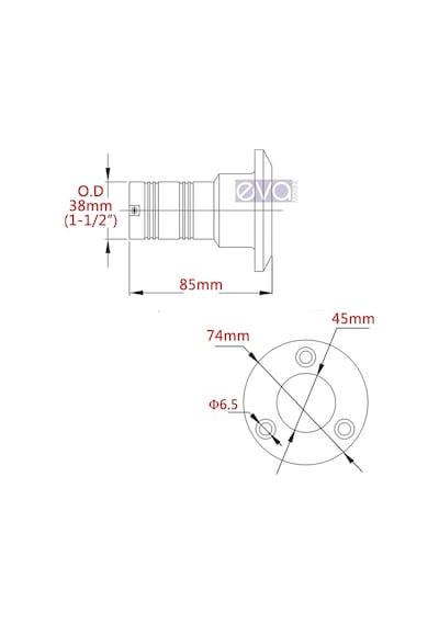 Sealux Marine Depo Dolum Kapak YAKIT 38MM