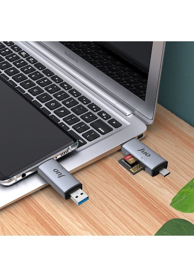 Juo MT03344 Usb 3.2 Type-c Ve Usb-a Otg Sd / Micro Sd Hafıza Kart Okuyucu