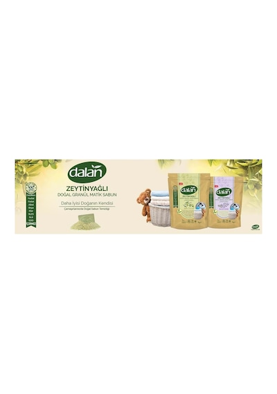 Doğal Granül Sabun Tozu 1kg Bebekler İçin %100 Zeytinyağlı 2 Li Set