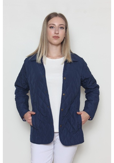 CottonCool Kadın Kapitone Mont Lacivert