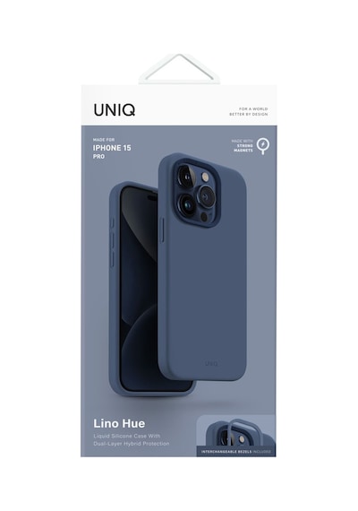 Apple Uyumlu iPhone 15 Pro Kılıf Lino Hue Serisi Magsafe Özellik Magclick Hibrit Silikon Silicore Deep Blue 01-Gümüş Apple Uyumlu iPhone 15 Pro Kılıf Lino Hue Serisi Magsafe Özellik Magclick Hibrit Silikon Silicore Deep Blue 01-Gümüş