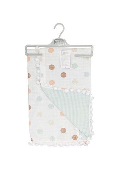 Sebi Bebe Ponponlu Battaniye 70x90 CM 9212 Mint