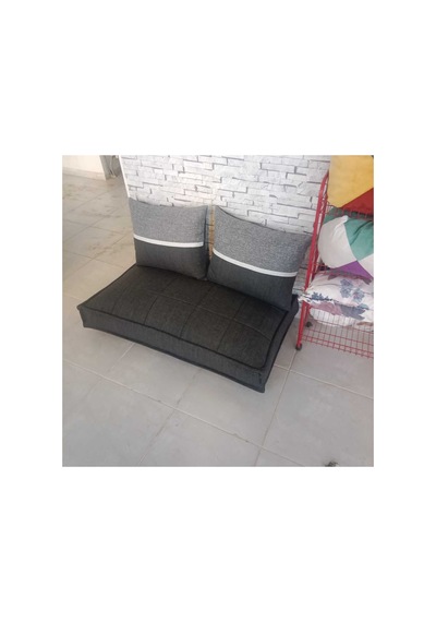 Bdphome Çocuk Odası Yer Minderi Ve Yastığı Antrasit