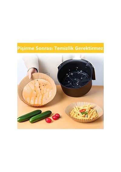 Air Fryer Fritöz Pişirme Kağıdı 50 Adet