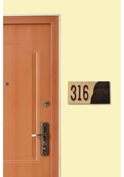 Kutwood 2d Model Daire, Otel Ve Apartman Kapı Numarası
