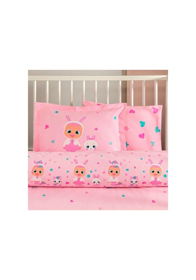 Lisanslı Cry Babıes Sweet Baby Bebek Nevresim Takımı Pembe