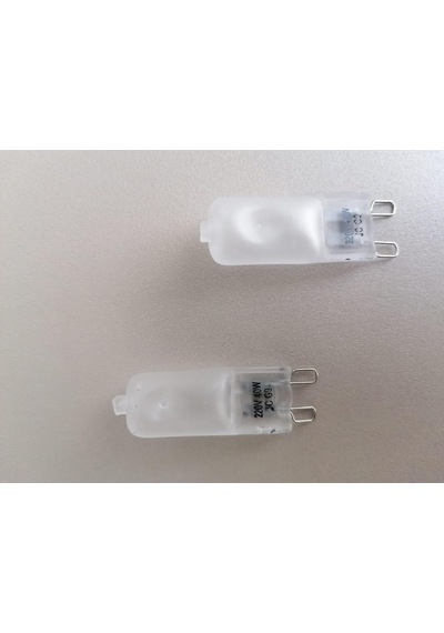Global G9 Duylu 40 Watt Buzlu Halojen Ampul Sarı Işık Boy:3,5 Cm En:1,2 Cm 2 Li Paket