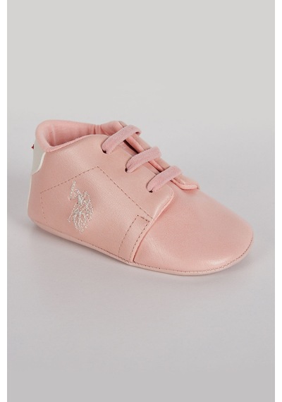 U.S. Polo Assn. Pudra Bağcıklı Kız Bebek Ayakkabı 5274-30632 Pudra
