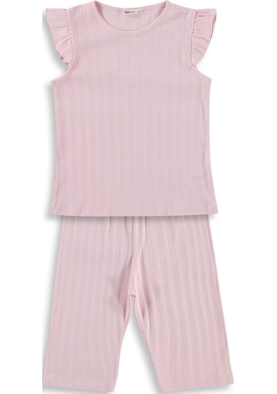 Civil Girls Kaprili 6-9 Yaş Pijama Takımı - Pembe