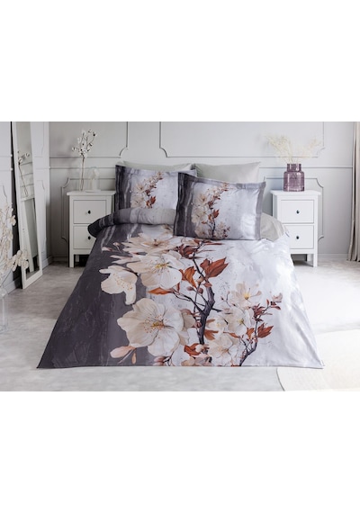 Özel Üretim 3d Dijital Baskılı Çift Kişilik Pamuk Saten 200x220 Cm. Nevresim Takımı 6 Parça Camel