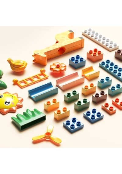 Marble Run Blok Yapı Seti - 100 Parça Eğlenceli Oyun