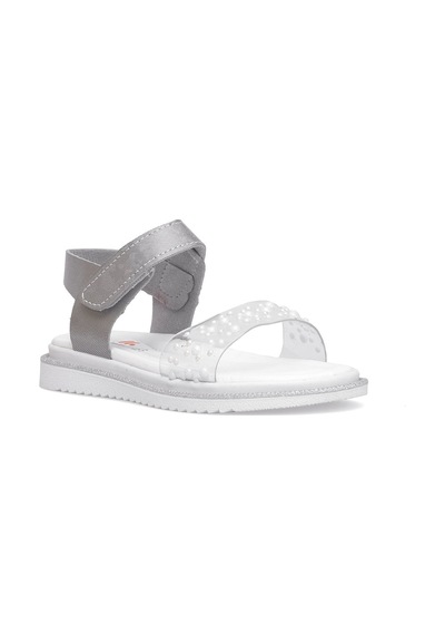 Elit Şa-f-036-25y Filet Kız Çocuk Düz Sandalet Gümüş Gümüş