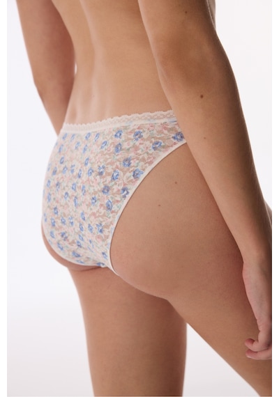 Penti Kırık Beyaz Easy Lace Dantel Desenli V Model Slip Külot