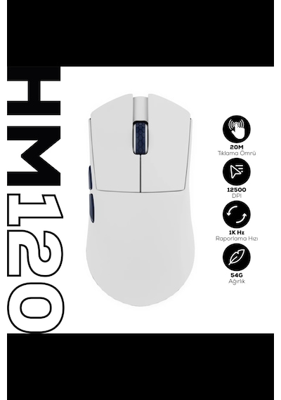 Hawk Gaming Hm120 1k Hz 12500 Dpı Tri-mode Kablosu Hm120 Tri-mode