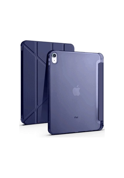 Apple Uyumlu iPad 2022 10.9 10.nesil Kılıf Kalemlikli Mars Tablet Kılıfı - Lacivert