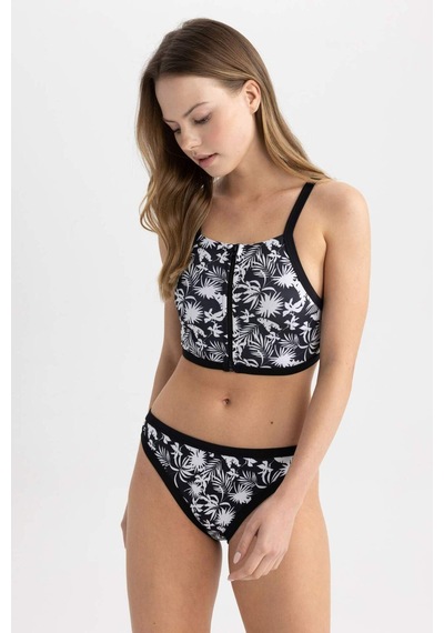DeFactoFit Sörfçü Bel Lastik Detaylı Bikini Altı Z9366AZ23HSBK81 Siyah