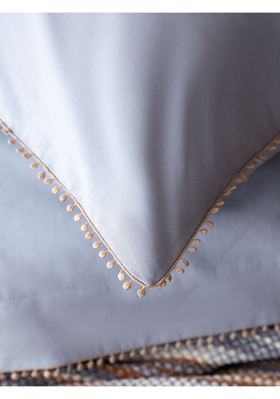 Bedline Şönil Triko Battaniyeli Nevresim Seti Tek Kişilik Mona Lila