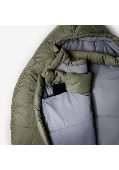Sımond Outdoor Trekking Uyku Tulumu - Haki - Mt500 0 C Konfor Yeşil