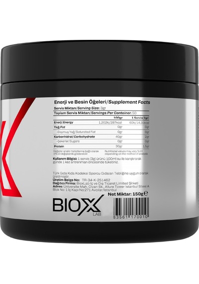 Kreatin 150 Gr 200 Mesh Aromasız 50 Servis Mikronize Creatine Monohidrat