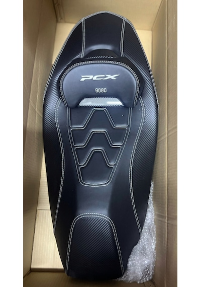 Honda Pcx 2021-2025 Uyumlu Bel Destekli Beyaz Koltuk Sele