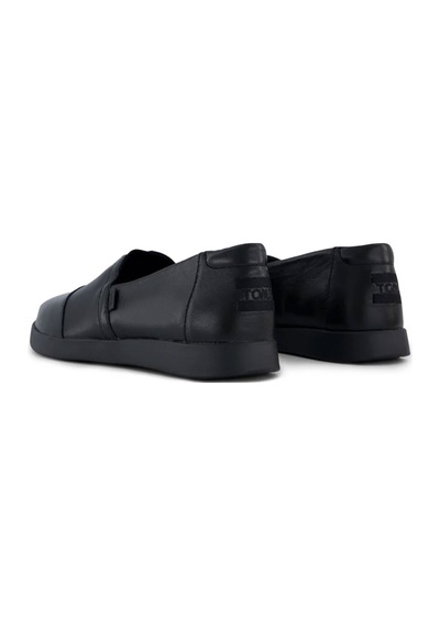 10022622 Black Leather Babet Kadın 10022622 Toms Alpargata Plus Leather 10022622 Black Leather