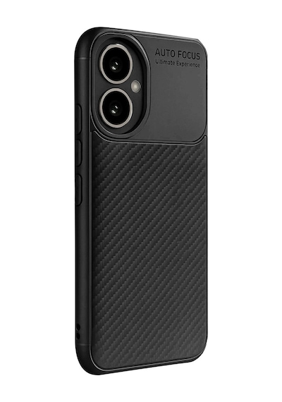 Honor 400 Kılıf Auto Focus Karbon Kapak - Siyah Evimdeyokyok